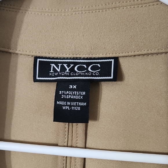 NYC Women's Elegant Camel Trench Coat - Picture 2 of 4